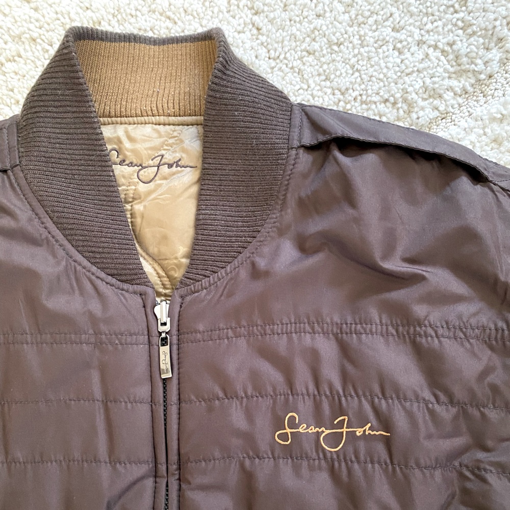 Vintage Y2K Sean John Reversible Bomber Jacket